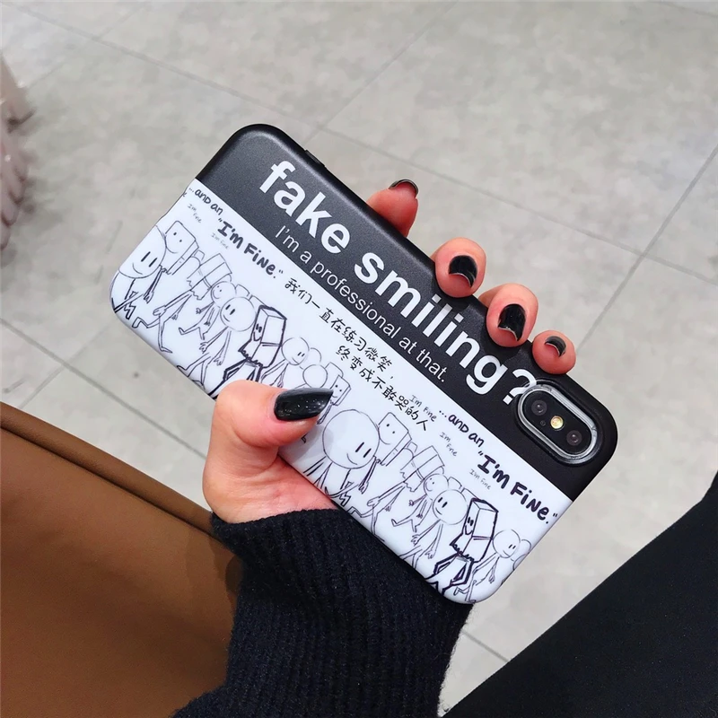 simper Simple text Nothing I need a hug yellow white soft shell phone Case For Apple iphone 6 6s 7 8 Plus X XS XR MAX |