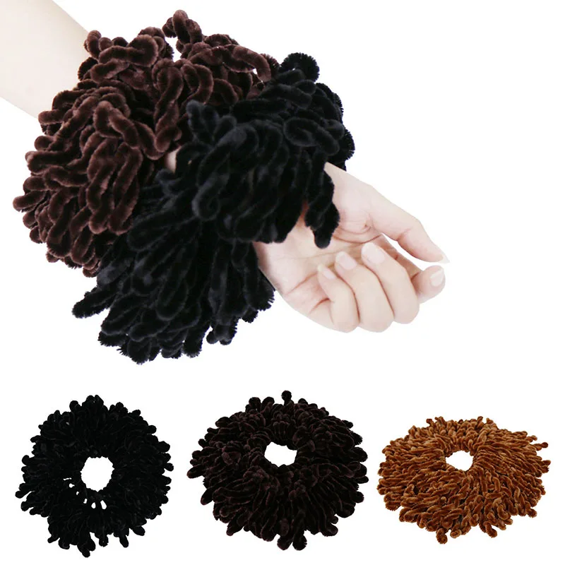 Flexible Rubber Headband Muslim Hairband Scrunchie Hair Ties Pompom Hair Accessories diademas para el pelo mujer