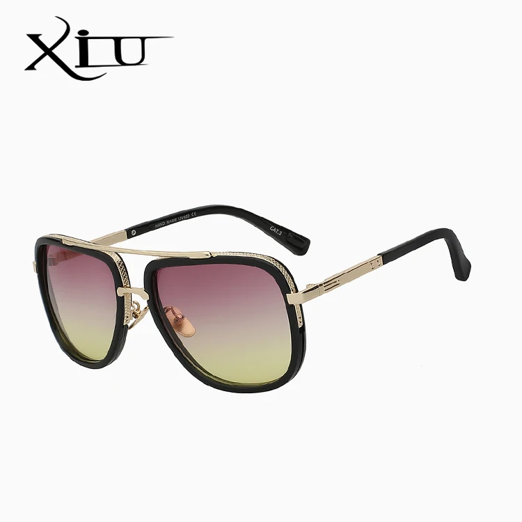 pink yellow lens Брендовые дизайнерские солнцезащитные очки мужские и женские Ретро Винтажные Солнцезащитные очки Большая оправа модные очки высокое качество очки UV400 - Цвет линз: pink yellow lens