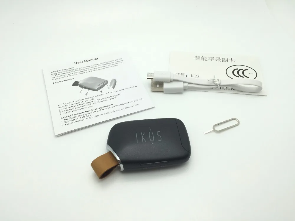 Адаптер IKOS K1S для двух активных SIM карт iPhone адаптер Bluetooth iPod и iPad|Беспроводные