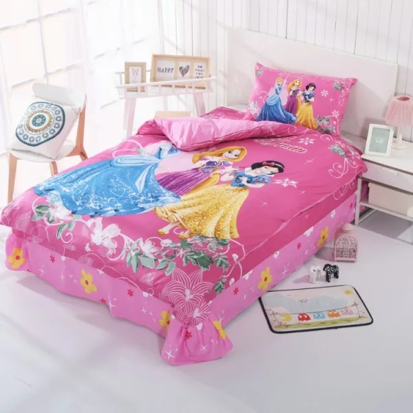 Princess G Disney мультфильм принцесса дети обувь для девочек розовый постельное белье набор пододеяльников пуховых одеял кровать простыни наволочки Твин х - Цвет: Princess G