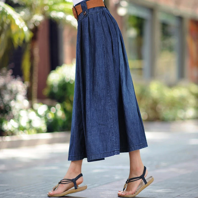 Женские летние джинсы с высокой талией большие размеры 5XL 6XL|long skirt|denim skirtjeans skirt |