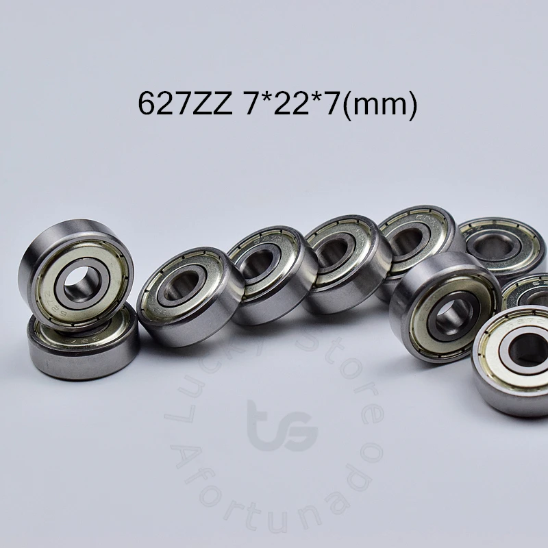 627ZZ 7*22*7 (мм) 10 шт. подшипник ABEC 5 металлический герметичный 627 ZZ хромированная сталь