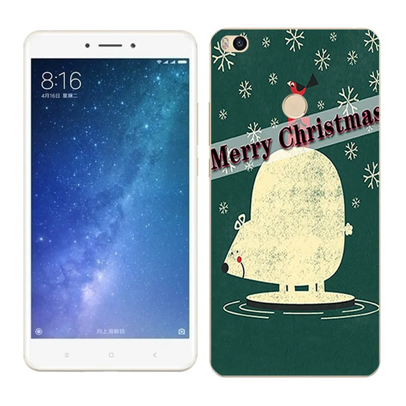 27 Чехол s для Xiaomi Mi Max2, мягкий силиконовый чехол для Xiaomi Mi Max 2 X'mas Day, окрашенный чехол для телефона xiomi Mi Max 2, Fundas - Цвет: 27