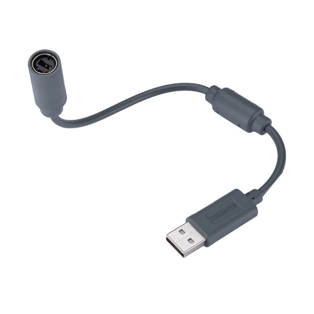 XRHYY серый проводной контроллер Trenro USB-кабель с отключением шнур адаптеры и кабели