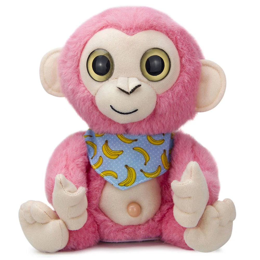 Мягкая плюшевая игрушка электрическая обезьянка говорящая Повтор Запись тело