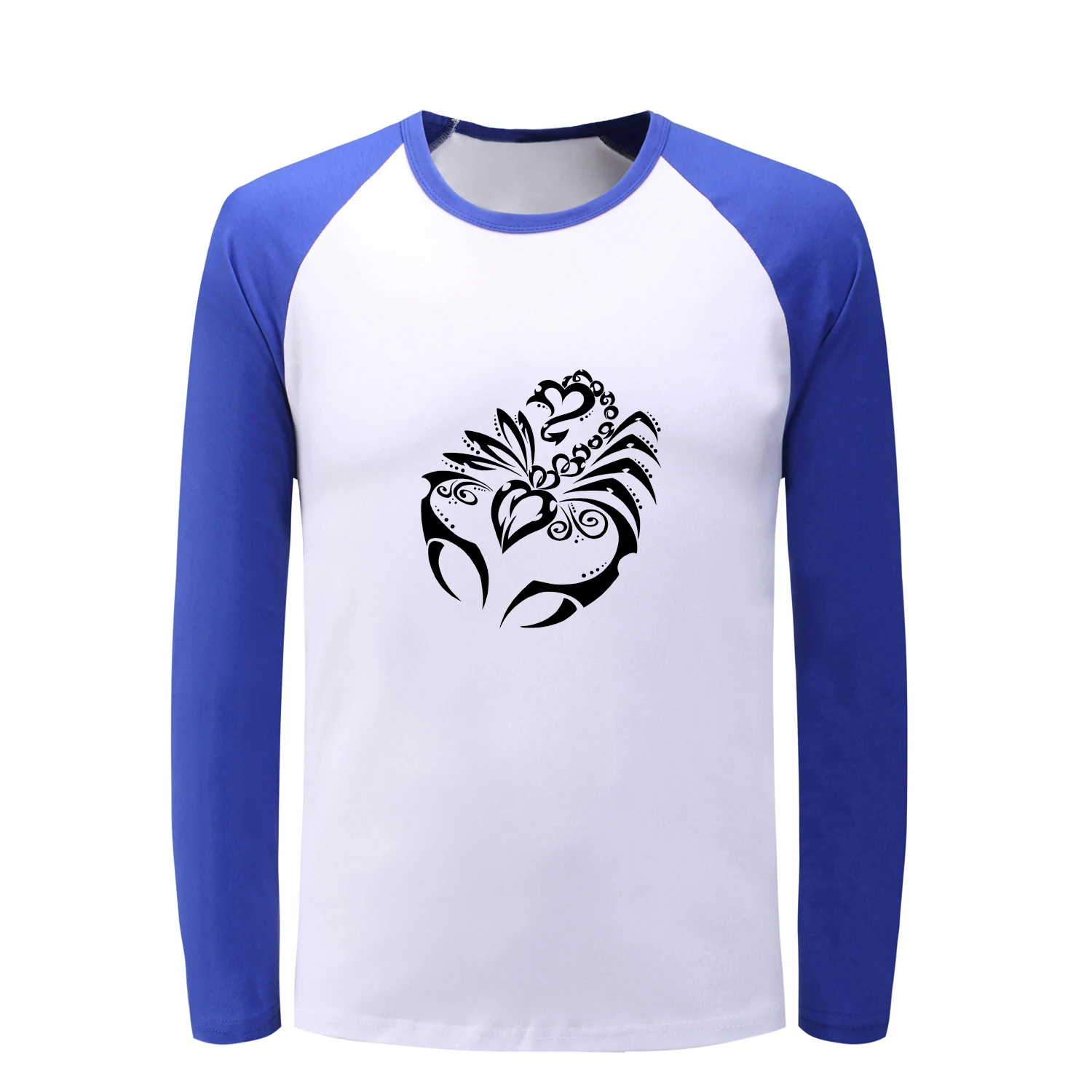 Модная футболка с длинным рукавом реглан Созвездие Скорпион Овен мужская