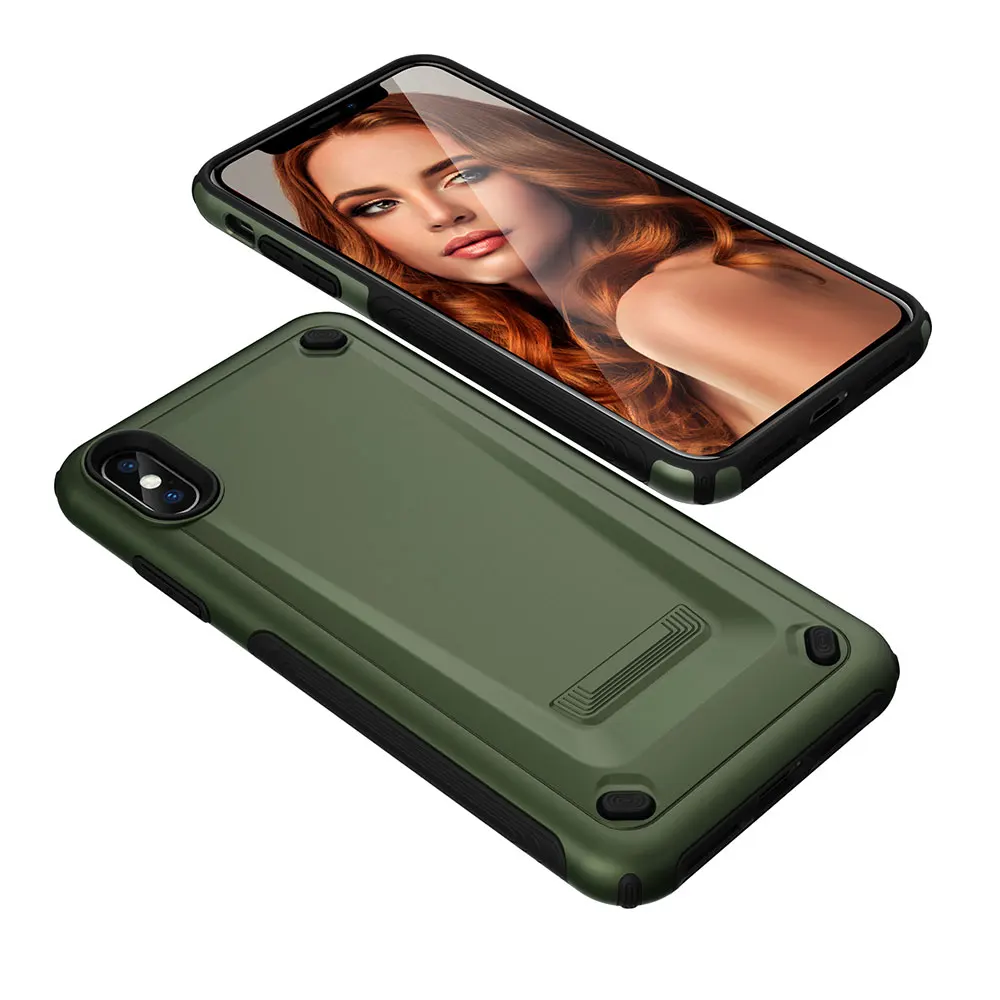 KISSCASE Ultra Thin 2 in 1 Mechanic Phone Cases For iPhone 7 8 Plus X XR XS MAX Cool Shockproof iphone 6 6S Cover |