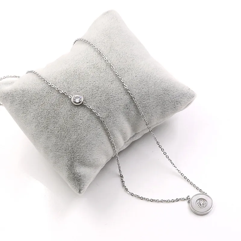 MSX простое новое ожерелье с подвеской двойной корпус круглое женское модный