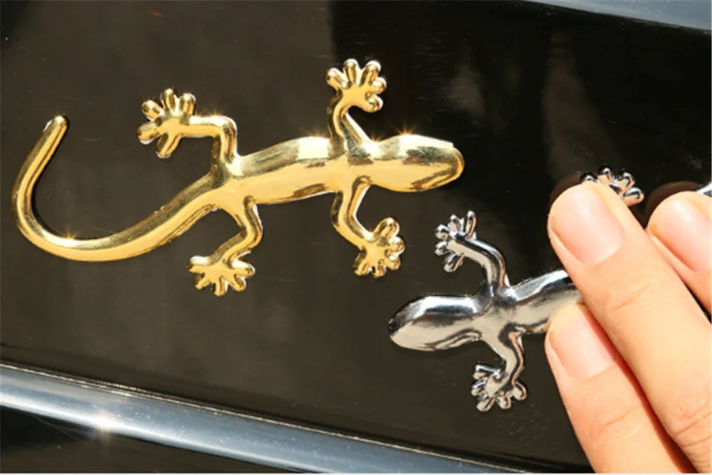 Автомобильные аксессуары персональный стикер 3D значок Ящерица Геккон для Land Rover