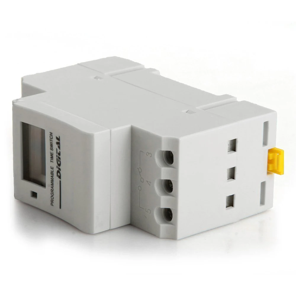 16A LCD модульный программист таймер переключатель белый|modular switch|switch switchswitches