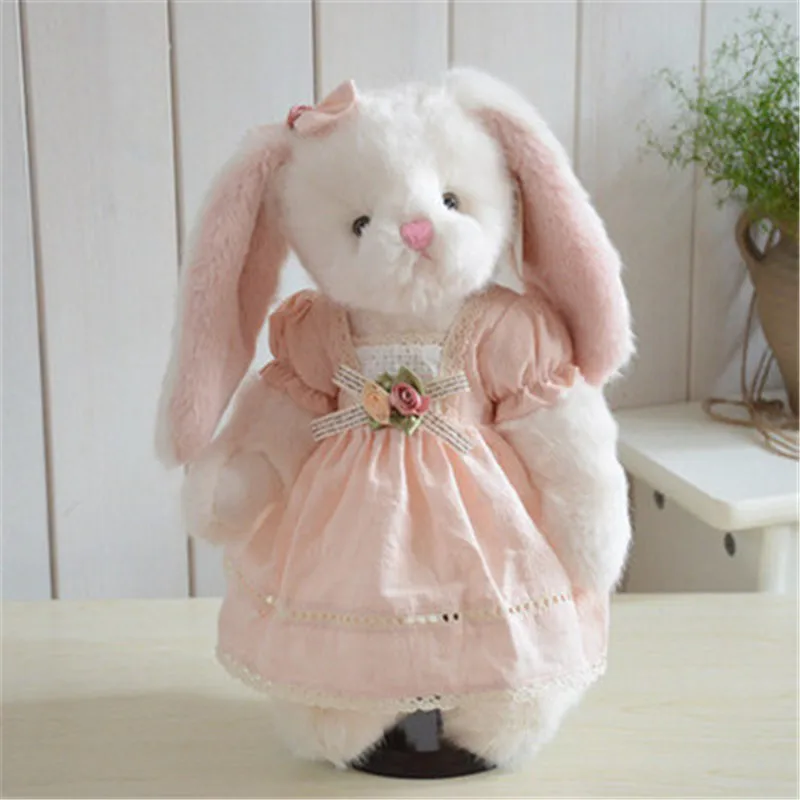 Lovely Bunny Rabbit Plush Toys Soft Sleeping Comfort Peluche Dolls Gift for Baby Kids Lovers High Quality 35cm | Игрушки и хобби
