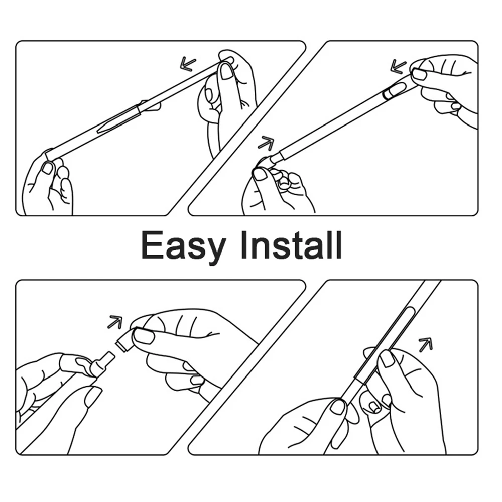 

1PC Candy Color Silicone Case Nib Cover Sleeve Wrap Tip Holder Strap AntiLost DustProof NonSlip For Apple Pencil 1 iPad Pro Mini