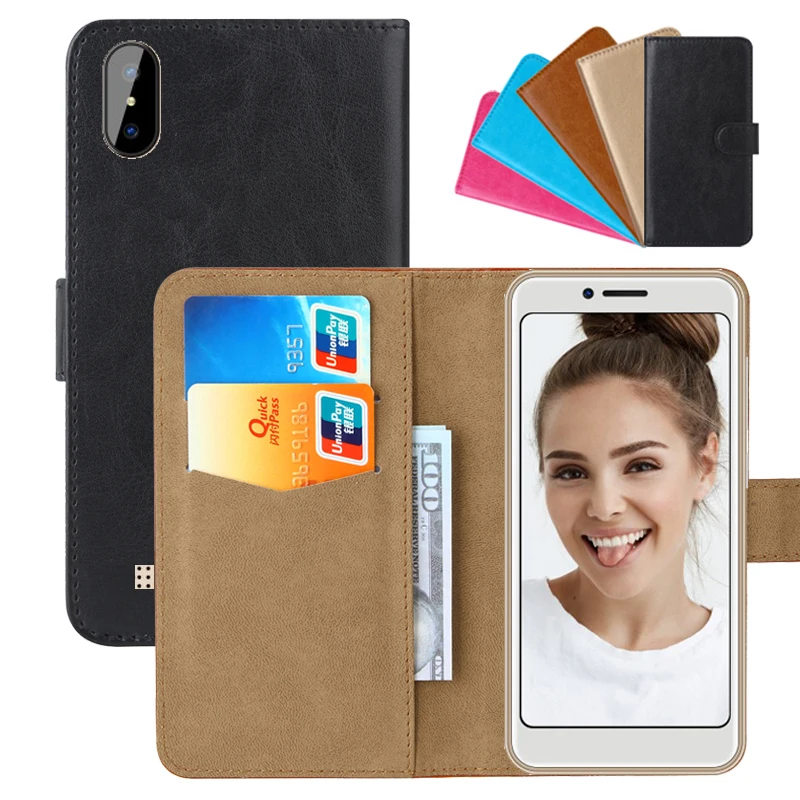 

Luxury Wallet Case For INOI 3/3 Lite PU Leather Retro Flip Cover Magnetic Fashion Cases Strap