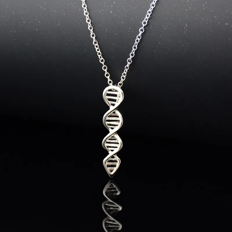 Новинка 2018 стильное ожерелье с кулоном DNA в стиле науки и биологии Длинная тонкая