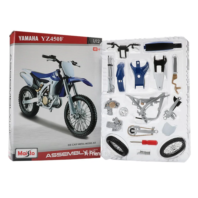 Maisto 1:12 сплав собранная модель мотоцикла Игрушка YZ450F внедорожный двигатель велосипед строительные наборы обучающие игрушки для мальчиков подарок