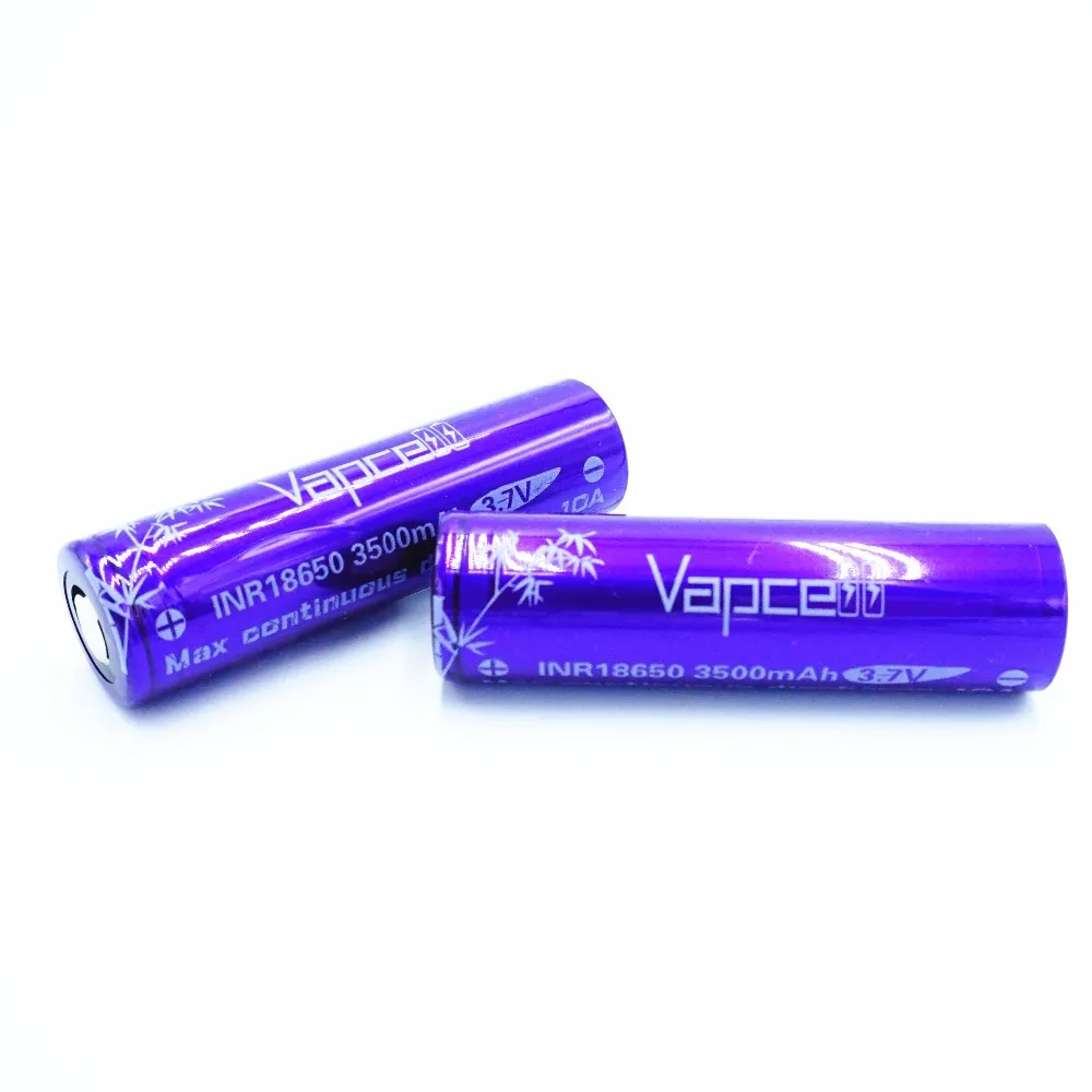 Бесплатная доставка 4 шт. батарея VAPCELL 18650 3500 мАч 10 А литиевый аккумулятор 3 7 в