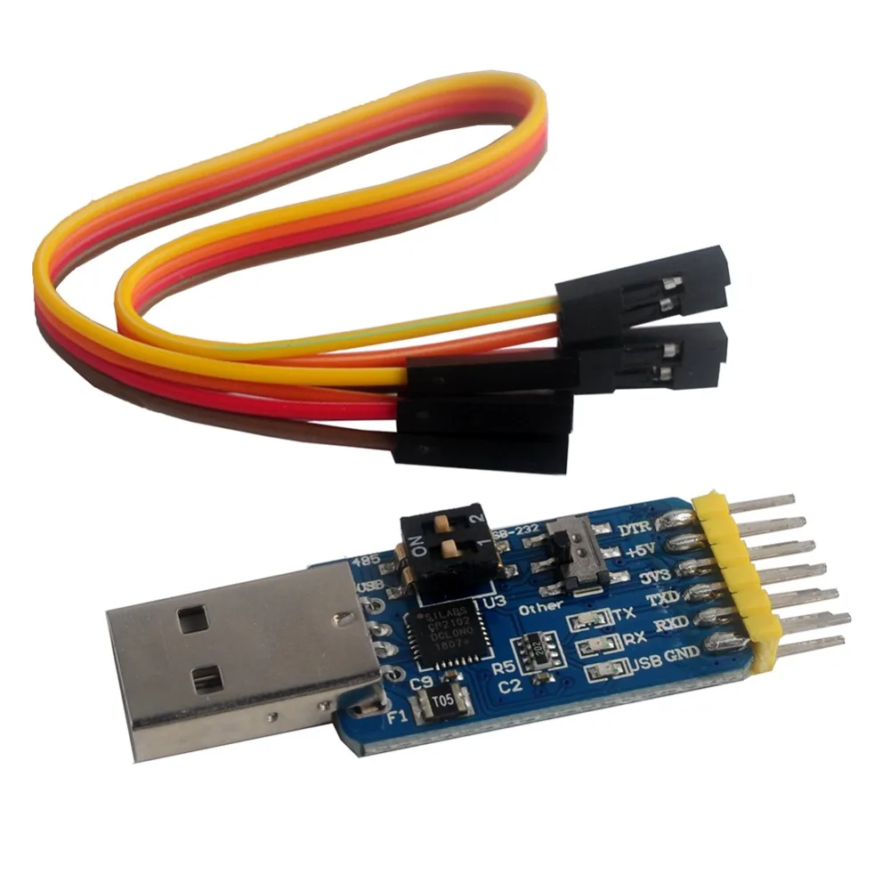 CP2102 USB к TTL 6 в 1 многофункциональный модуль последовательного - Цена: 319,07 руб.