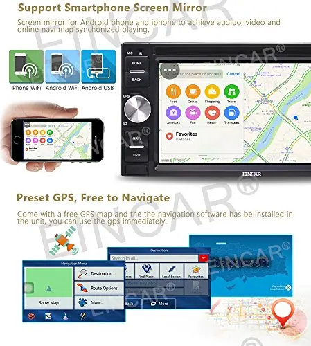 3G внешний ключ Micro + 2din GPS стерео Android 6.0 quad-core 6.2 ''Экран dvd-плеер