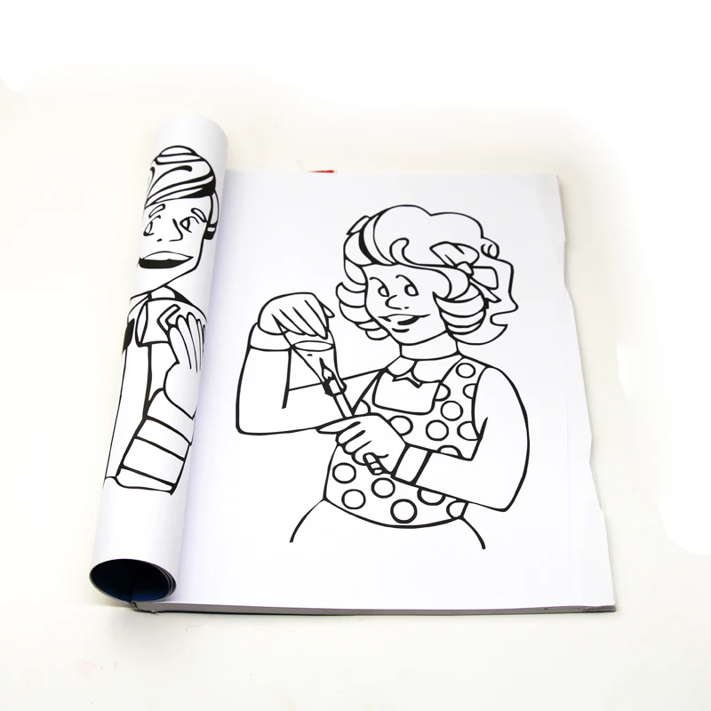 Большой размер волшебная раскраска мультфильм книга Волшебные трюки 28*21 мм