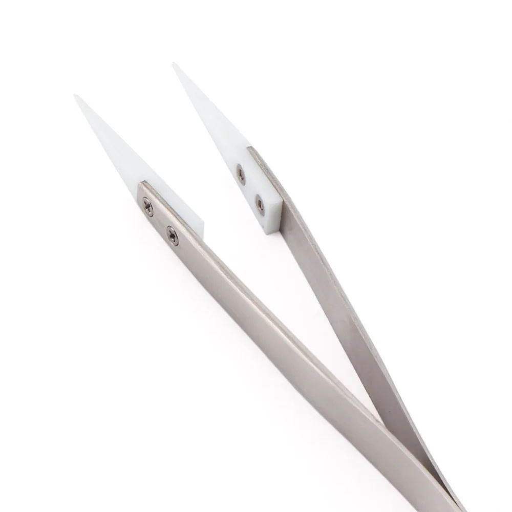 Прочный термостойкий Пинцет из нержавеющей стали и керамики Непроводящий