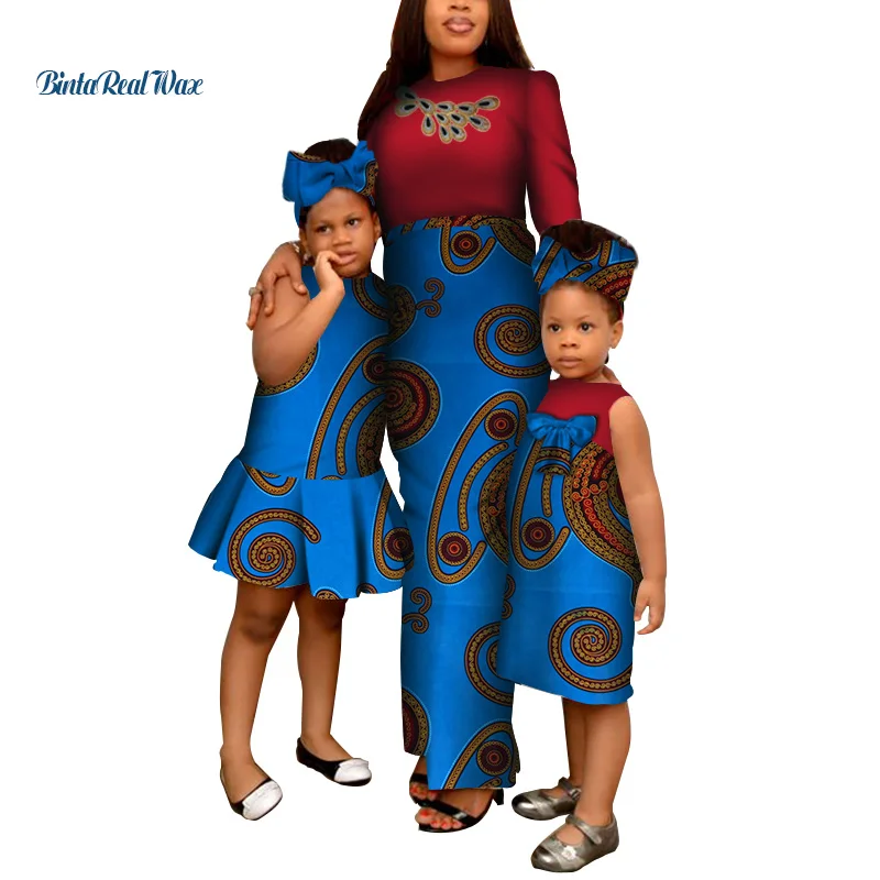 Одежда в африканском стиле длинные платья с принтом Анкары для женщин платье