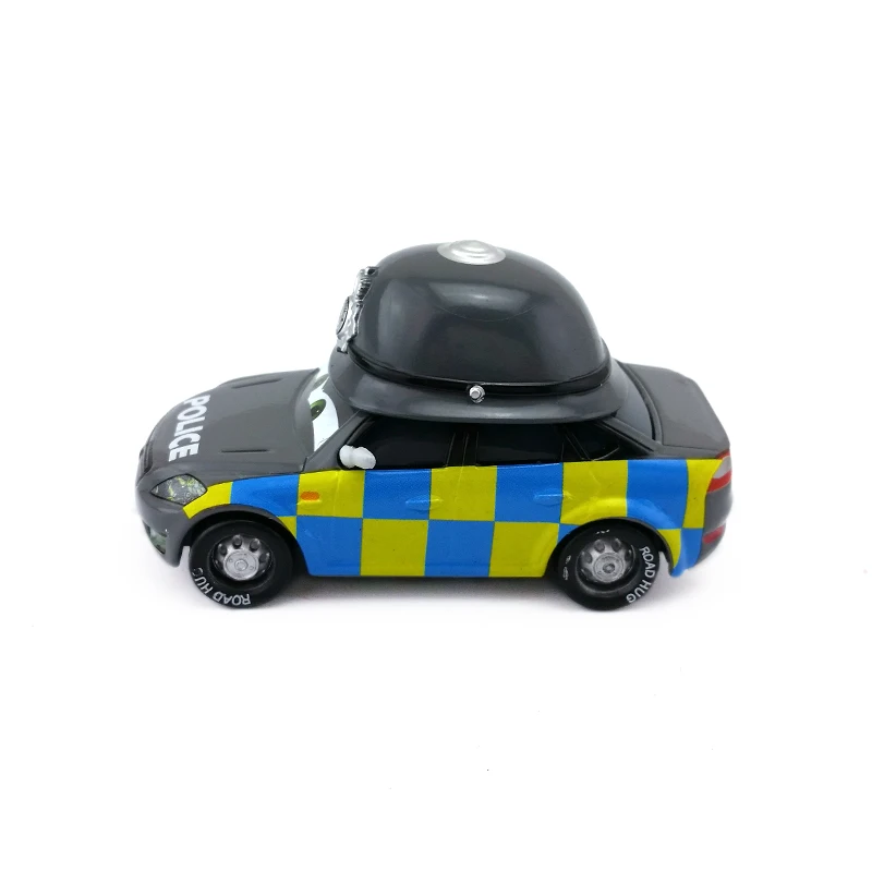 Disney Pixar Cars Mark Wheelsen Police Великобритания 1:55 металлические Литые машины развивающие