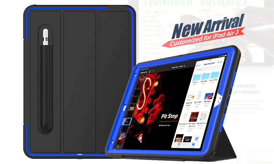Для iPad Air 3 10,5 чехол Funda модель A2152 карандаш держатель для iPad Pro 10,5 дюймов сверхмощный противоударный полный защитный чехол