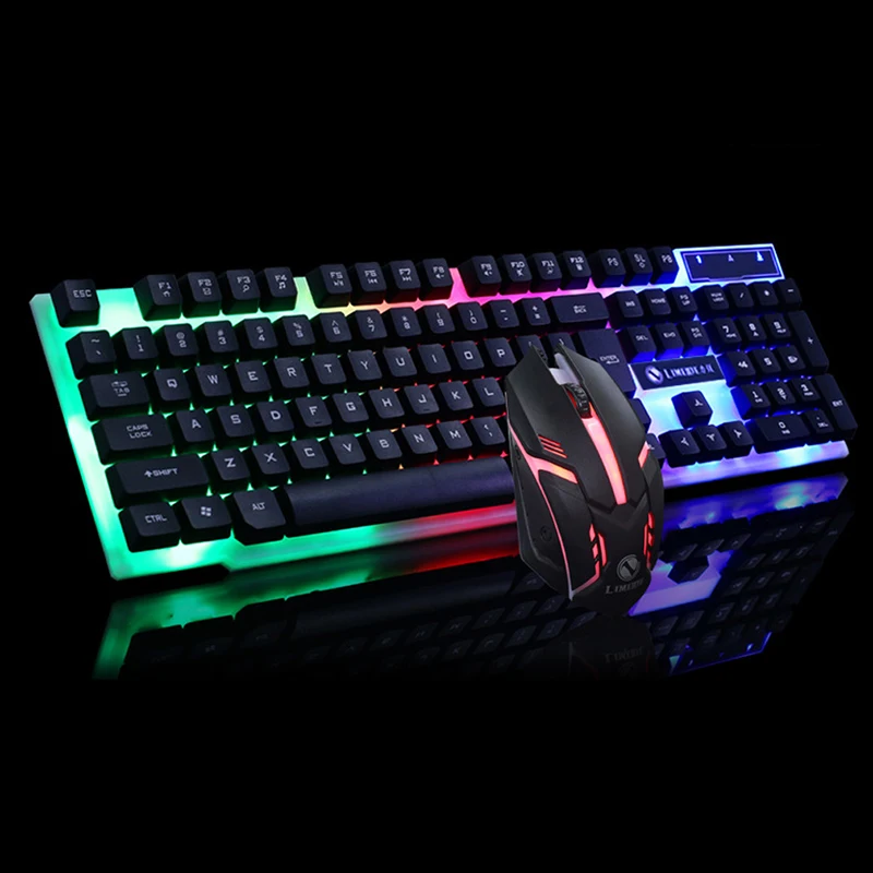 Бесплатная доставка Профессиональная игровая клавиатура со светодиодной