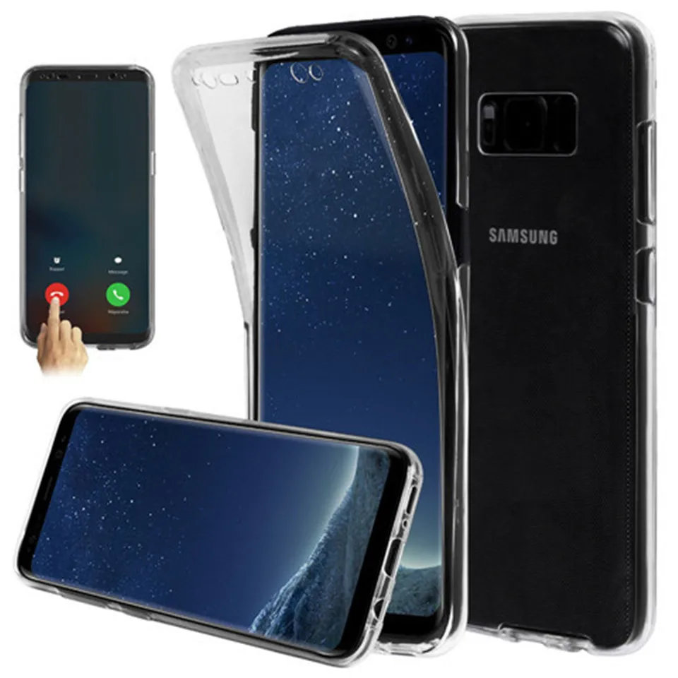 Double Front + Back Protector Silicone Case For Samsung Galaxy M10 A10 A30 A40 A50 A20 Full Body Cover For Samsung A 30 A 40 50 images - 6