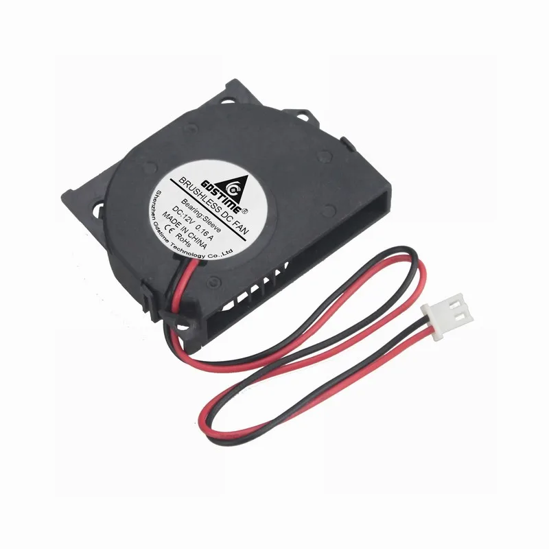 1 шт. Gdstime 12 В турбоохладитель 50x40x10 мм 50 мм x 40 мм x 10 мм DC бесщеточный вентилятор охлаждения 5 см 5010s