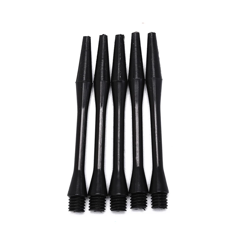 

100Pcs 6mm Nylon Black Dart Shafts Screw Thread Plastic Darts Accessories