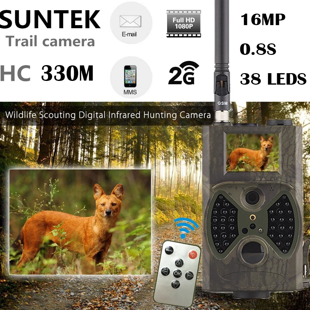 HC300M обновление HC330M охотничья тропа камера 16MP фото ловушки электронная почта MMS 2G
