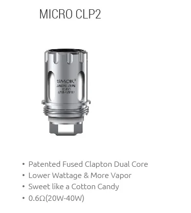 Электронная сигарета SMOK Micro TFV4 Core CLP2 NI200 STC2 катушка атомайзера для R80/R40/NANO ONE/Micro