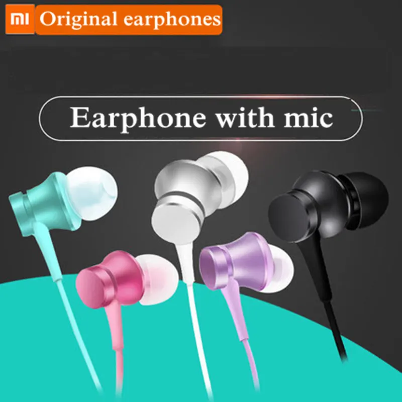 Оригинальные Xiaomi mi наушники гарнитура поршневые наушники Молодежная версия наушники-вкладыши с проводным управлением mi c для смартфонов huawei samsung