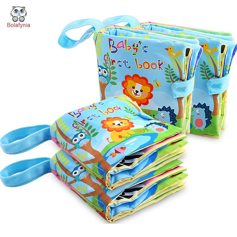 

BOLAFYNIA Baby infant cloth book Bear Good night English book children Educational toys