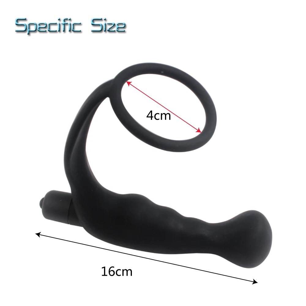 IKOKY Silicone Anal Vibrator Butt Plug Men Climax Delay Ejaculation Adult Products Prostate Massager Sex Toys for Cock Ring | Красота и