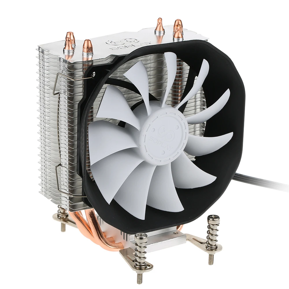 SOPLAY Процессор кулер 3 тепловыми 4pin 115 мм ШИМ Вентилятор Cooler 4 линий ПК для Intel LGA 1150 1151 1155 1156 Процессор охлаждающий вентилятор радиатора