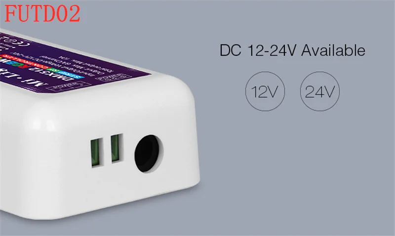 2.4G RF Wireless Mi Light FUTD02 DMX512 RGBWW/CW strip controller RGB+CCT control panel controllable DC12V-24V | Лампы и освещение