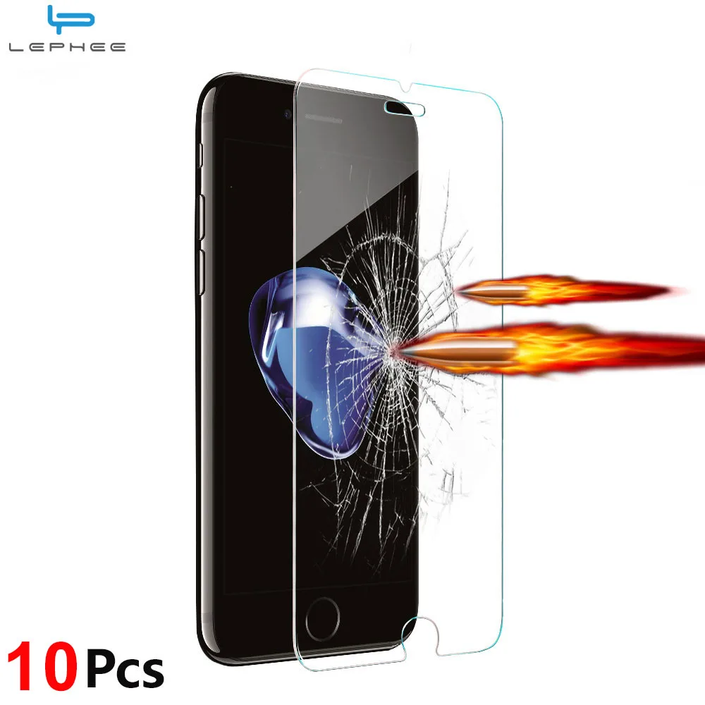 10 шт./лот 2.5D Закаленное стекло для iphone 8X7 5 5S SE 6 6s 4 9H Взрывозащищенная защитная пленка для iphone X 7 Plus 8 XS