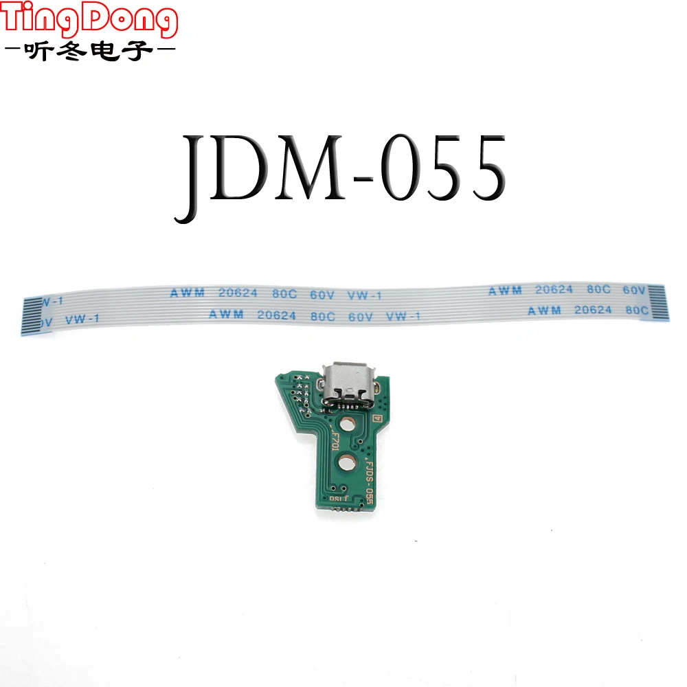 Шлейф TingDong с USB портом для зарядки плата 12 pin печатной платой micro контроллера PS4