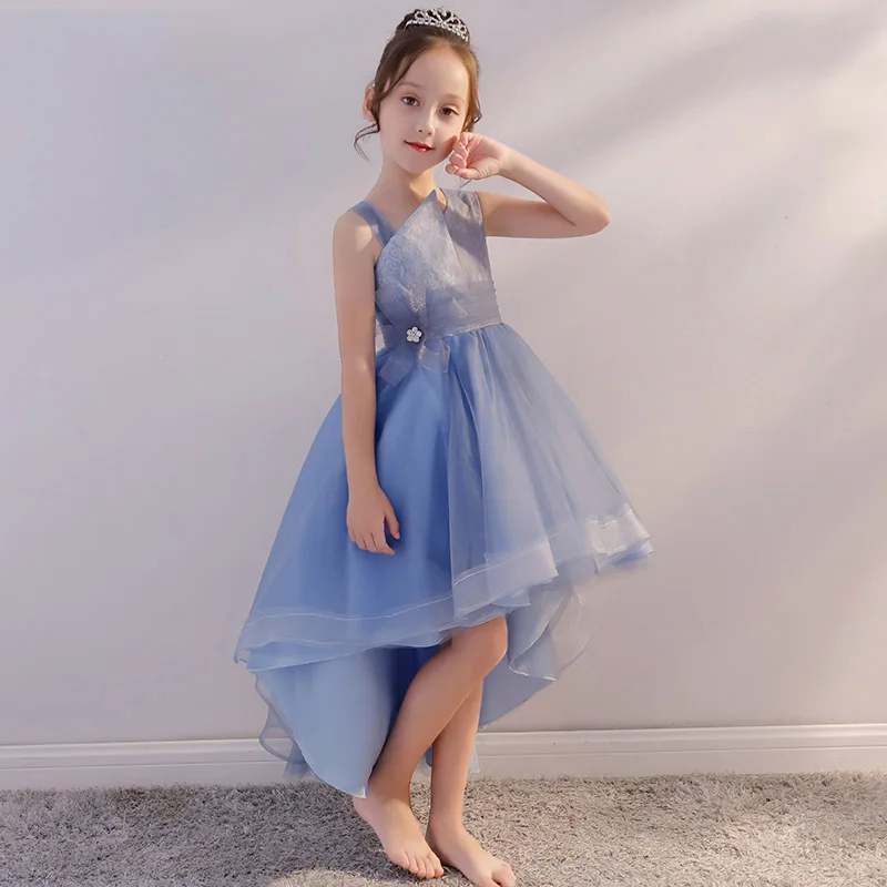 Синее Королевское Платье принцессы на выпускной день рождения одно плечо Платья