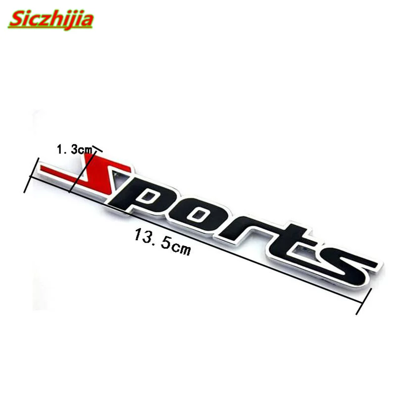 Автомобильная бирка sport 3D chrome бейдж металлический для автомобилей sticker Volvo S40 S60 S80