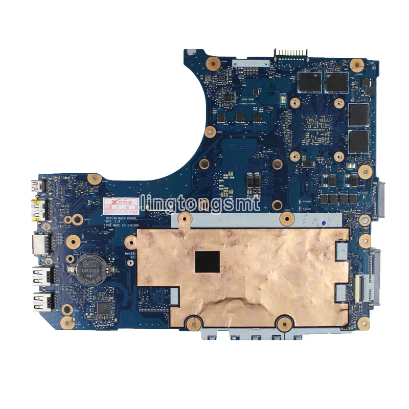 SAMXINNO N551JK материнская плата для ноутбука For Asus G551JK N551JQ N551JM N551J тест оригинальная