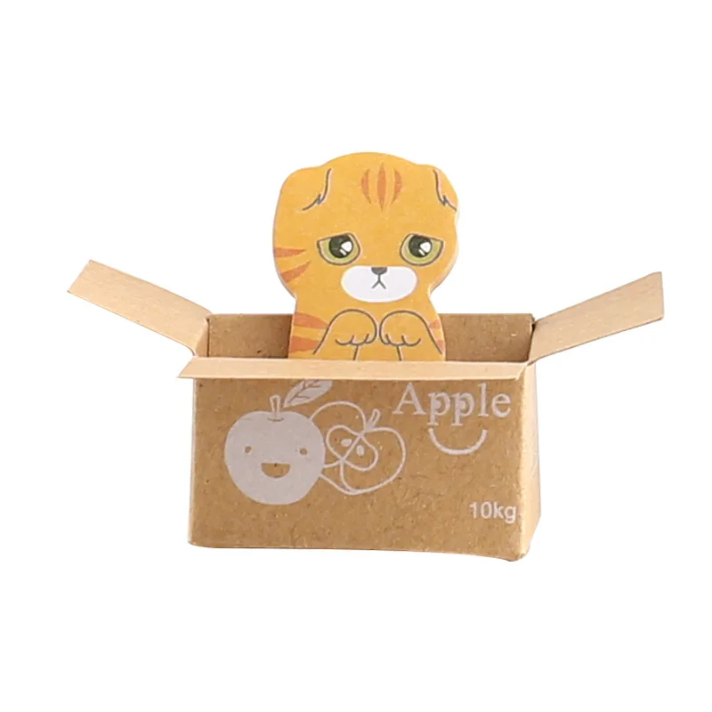 1 комплект Блокнот Kawaii Cat Бумага блокнот для заметок на клейкой основе дневник в