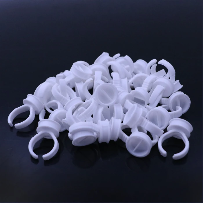 100 шт белый пластиковый одноразовый Перманентный макияж бровей губ контейнер для