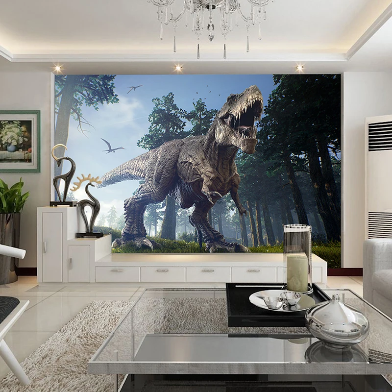 Пользовательские фото обои 3D Динозавры настенная живопись спальня КТВ Бар фон