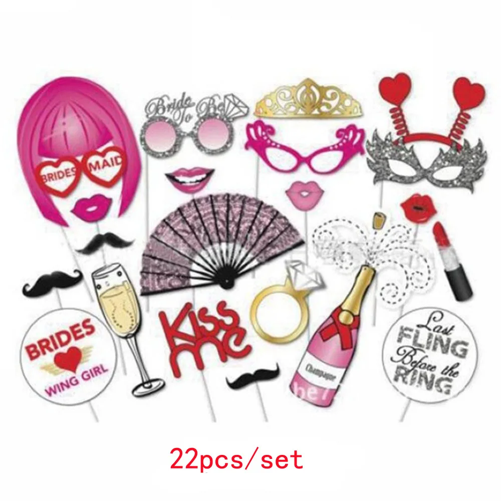 Весело Свадебные украшения Photo Booth Реквизит DIY Mr Mrs маска очки Photobooth реквизит фото аксессуары свадебное мероприятие вечерние Декор