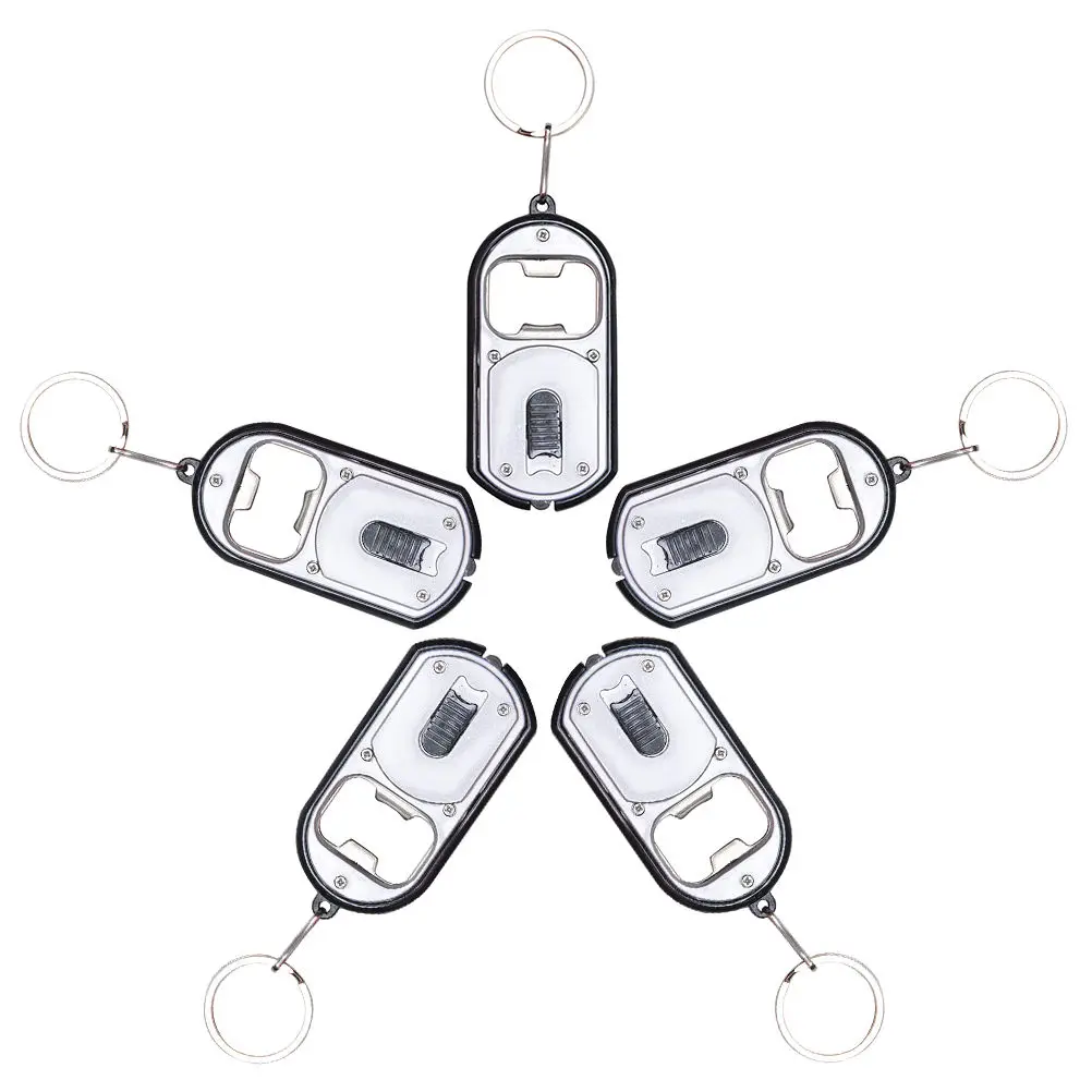 Универсальный брелок кольцо для ключей 2 в 1 со светодиодной вспышкой|opener beer|light