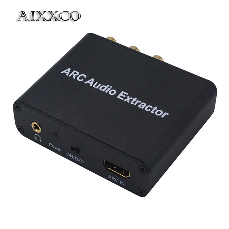 Аудиоадаптер AIXXCO ARC HDMI аудио экстрактор цифро аналоговый аудиоконвертер DAC SPDIF